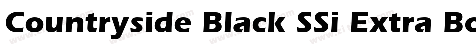 Countryside Black SSi Extra Bold字体转换